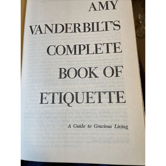 Amy Vanderbilts Complete Book of Etiquette Book 1958 Vintage Hardback Quantity 2 - Picture 5 of 7